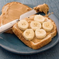 Grainy GF Toast with Peanut Butter & Sliced Banana